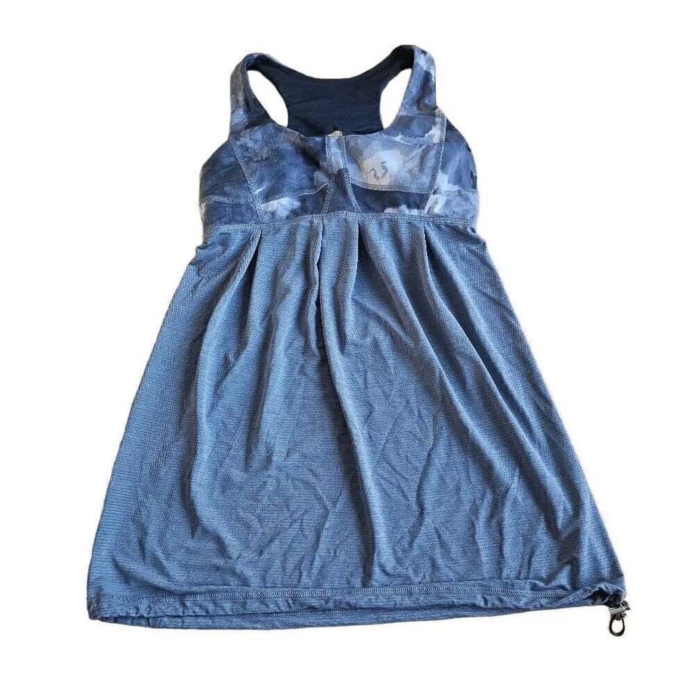 Lululemon womens Sz 6 gray tank top Runn your heart out